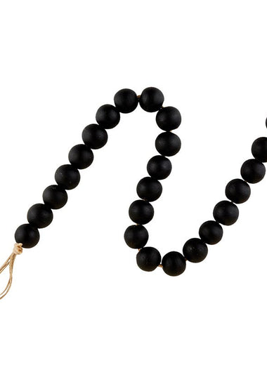 Black Glass Decor Beads