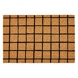 Grid Print Doormat