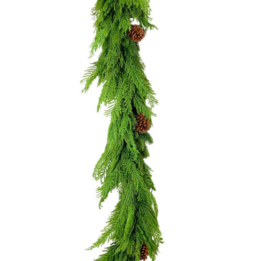 6' Mixed Cypress Garland