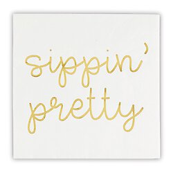 Cocktail Napkin - SIPPIN' PRETTY