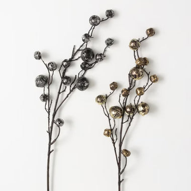 30" Distressed Metal Bell Spray