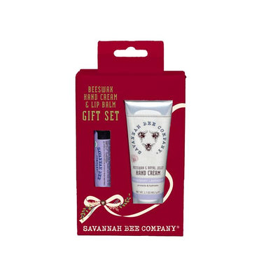 Beeswax Hand Cream and Lip Balm Gift Set - Rosemary