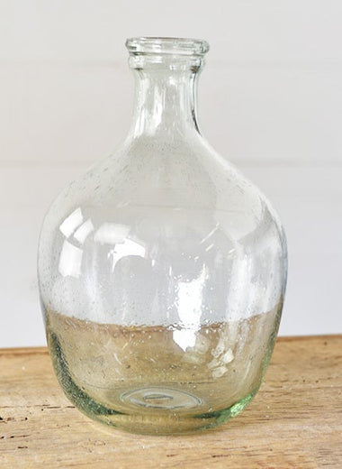 11.25" Large Glass Jug Vase