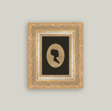 7x9 Silhouette of a Woman Art in Frame