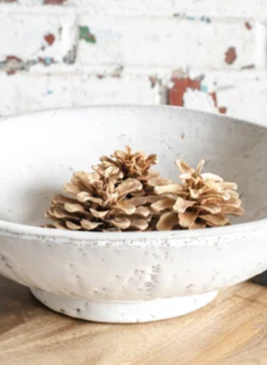 Reactive White Bowl