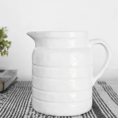 White Ceramic Pitcher