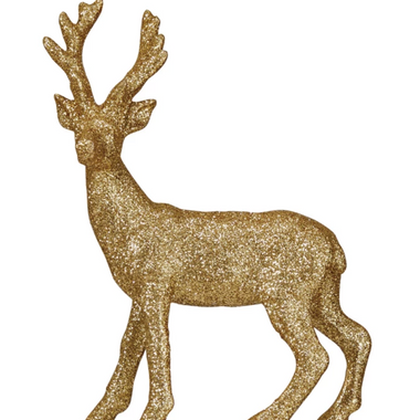 Resin Buck with Glitter - Gold Finish