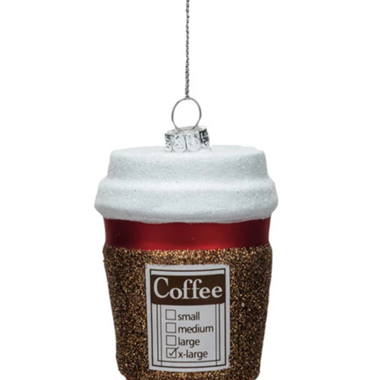 Coffee To Go Cup Ornament
