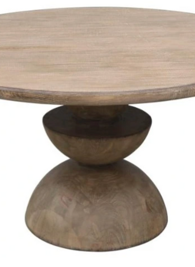 54" Antique Natural Dining Table