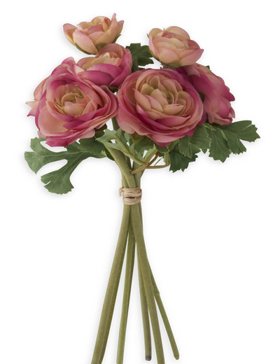 10" Pink Ranunculus Bundle