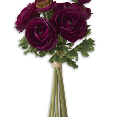 10" Dark Purple Ranunculus Bundle