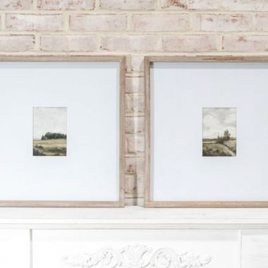 20x20 Matted Art in Wood Frame