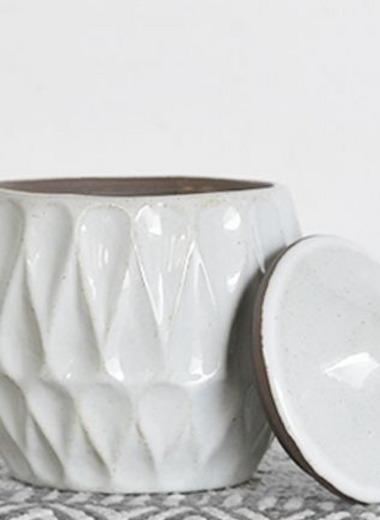 Small Teardrop Canister with Lid