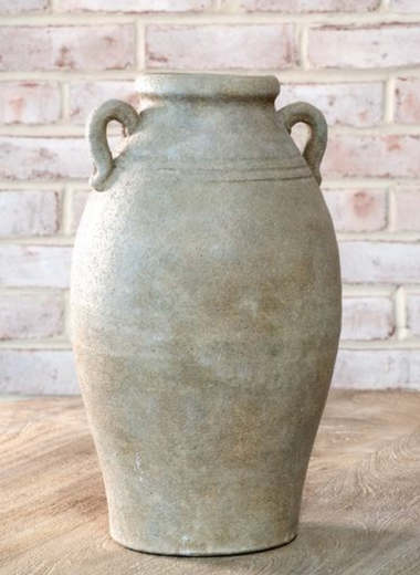 14.5" Natural Wash Handle Vase