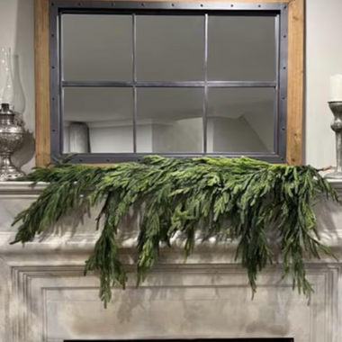 40" Real Touch Norfolk Pine Dripping Garland