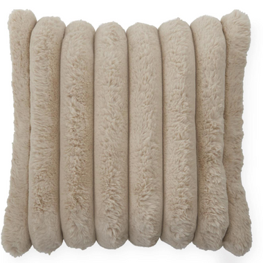18x18 Tan Vegan Fur Pillow