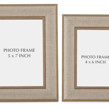 Gold Linen Photo Frames