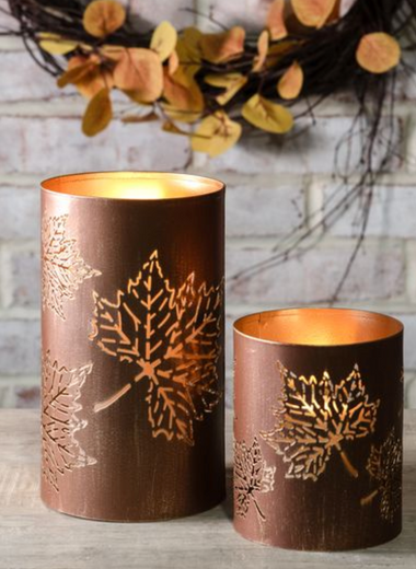 Bronze Leaf Lantern