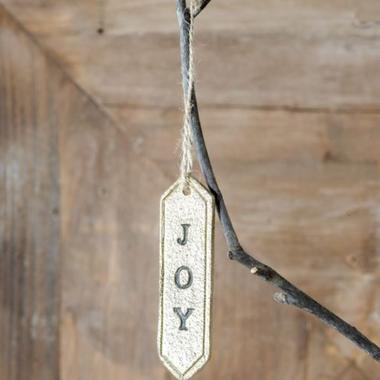 Gold Joy Tag Ornament