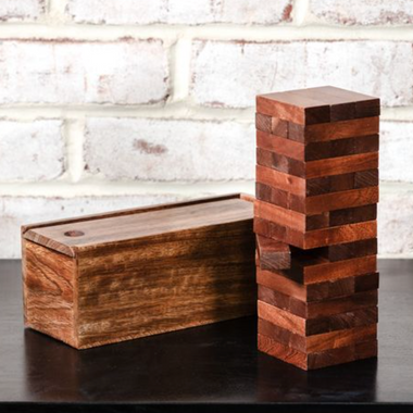 9" Mango Wood Jenga Game