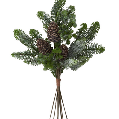 22" Mixed Pine & Pinecones Bundle