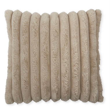 24x24 Tan Vegan Fur Pillow