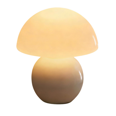 White Cordless Mushroom Lamp