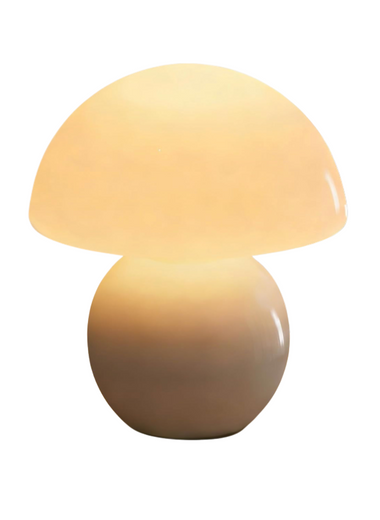 White Cordless Mushroom Lamp