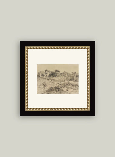 5x5 Tuscan Village Art in Frame