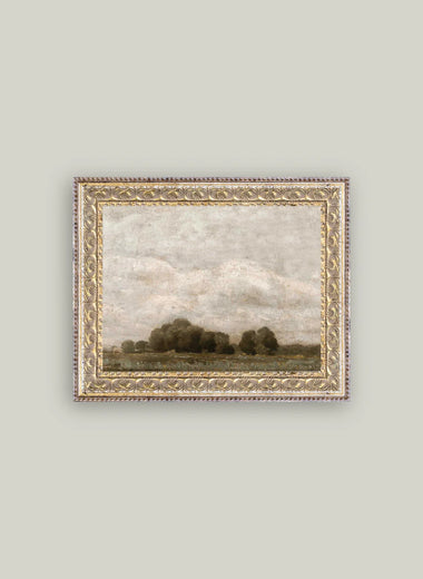 8x10 Tree & Cloud Landscape Framed Art