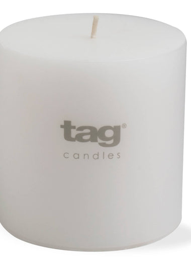 4x4 Chapel Pillar Candle - White