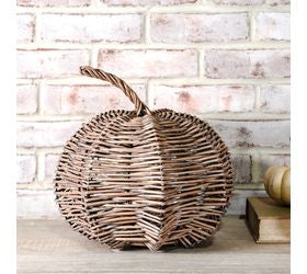 Fall Woven Willow Pumpkin