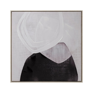 32x32 Wood Framed Abstract Canvas Art