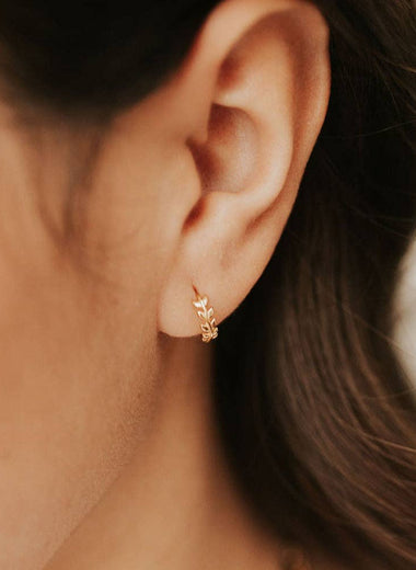 Athena Gold Hoops