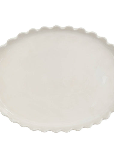 Scalloped Oval Platter