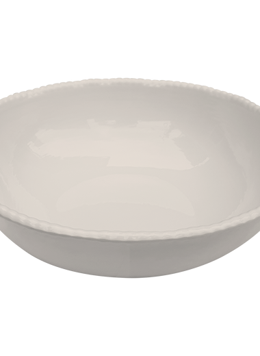 Beaded Serving Bowl - Stone