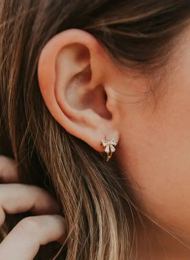 Lucy Bow Hoops
