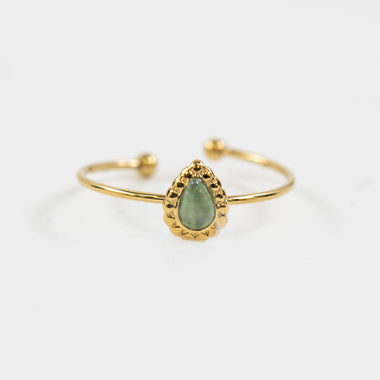 Sea Tear Adjustable Ring