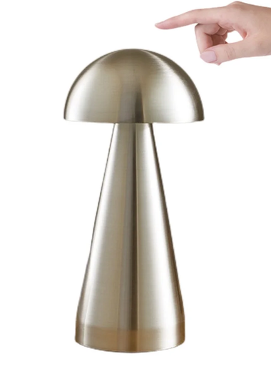 Silver Mushroom LED Lamp/ Night Light