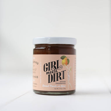 Donut Peach with Lime Spoon Preserves