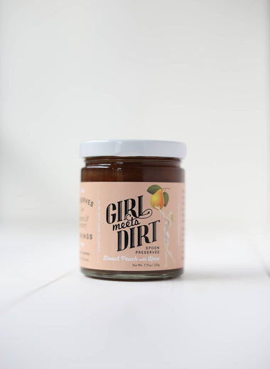 Donut Peach with Lime Spoon Preserves