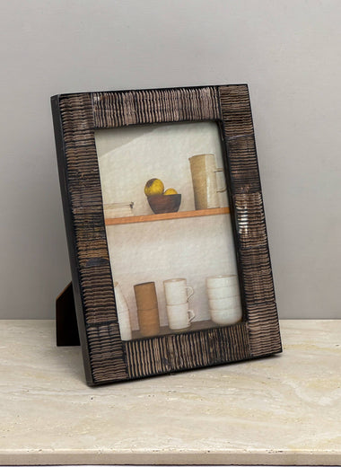5x7 Resin Horn Photo Frame