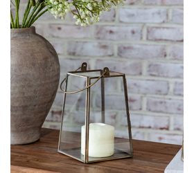 Glass and Iron Hanging Lantern