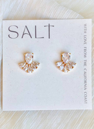 Luxe Fan Stud Earrings