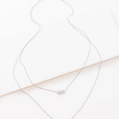 Strike a Pose Bar Layered Necklace