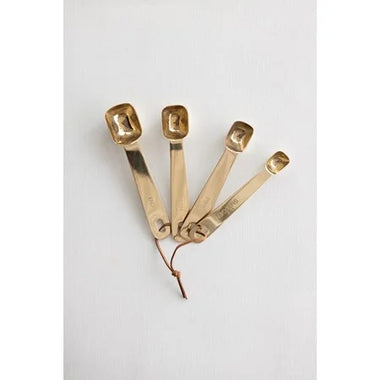 Brass Finish Measuring Spoon Set