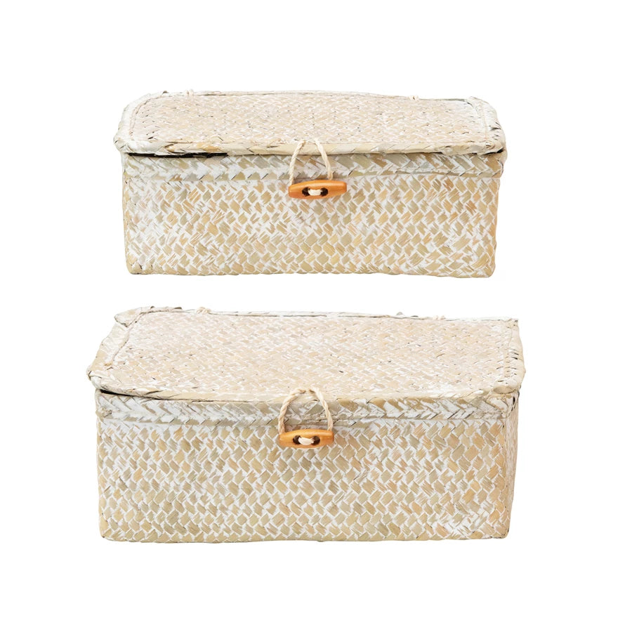 Hand-Woven Box with Lid