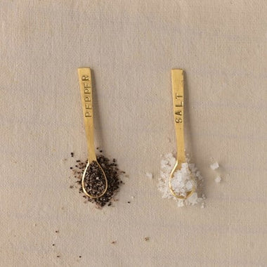 Metal Salt & Pepper Spoons