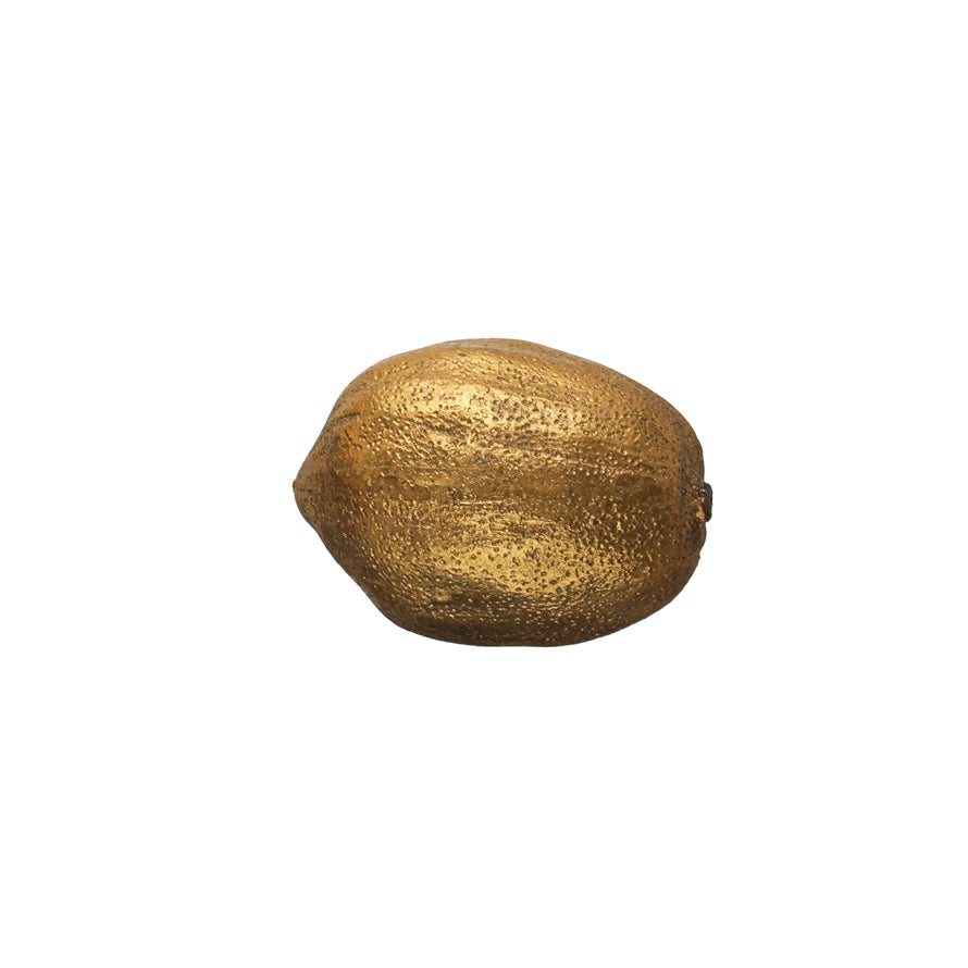 Gold Resin Lemon Decor