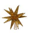 12" Gold Moravian Star Tree Topper